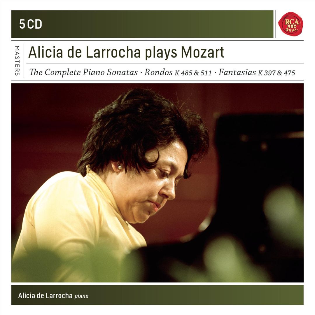 Alicia de Larrocha Plays Mozart: The Complete Piano Sonatas, Rondos, Fantasias cover art