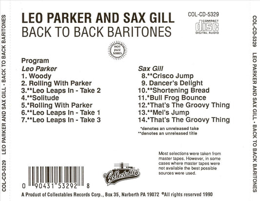 Back to Back Baritones cover art