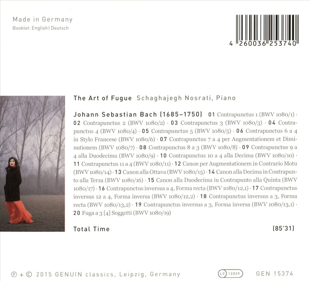 Johann Sebastian Bach: The Art of Fugue, BWV 1080 cover art