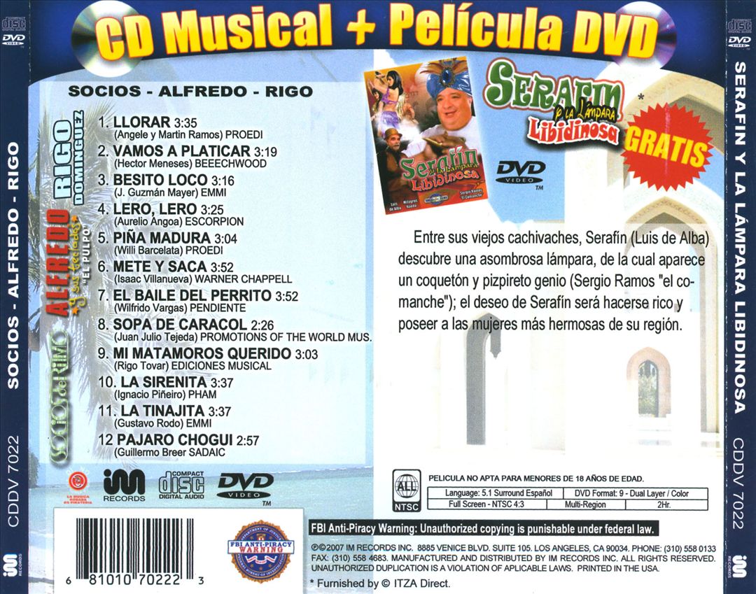 Exitos De/Serafin y La Lampara Libidinosa cover art