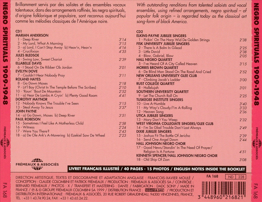 Negro Spirituals: The Concert Tradition cover art