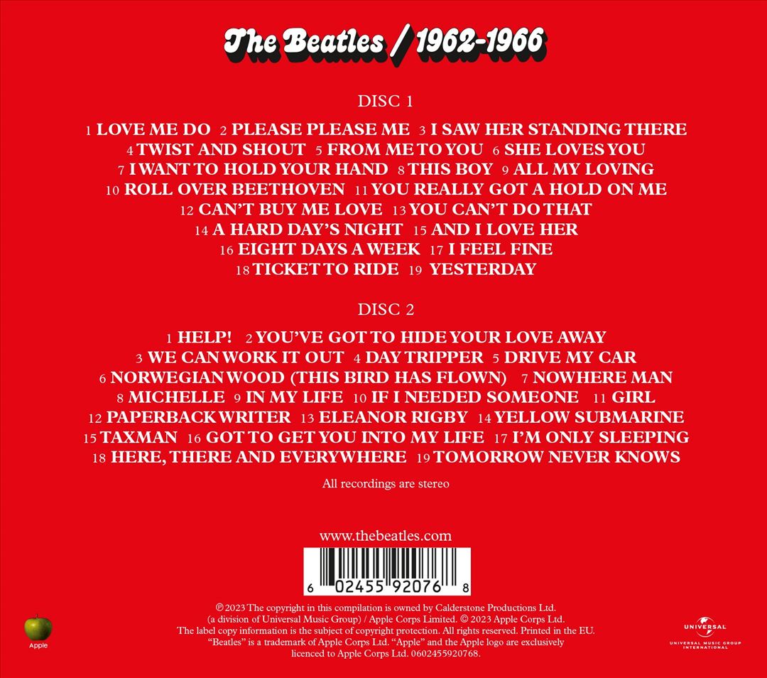 The Beatles 1962-1966 [2023 Edition] [2 CD] cover art