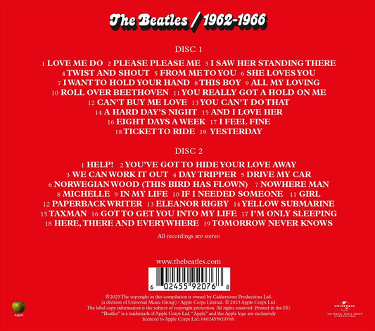 The Beatles 1962-1966 [2023 Edition] [2 CD] cover art