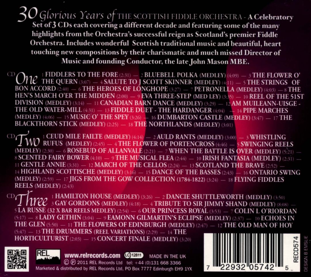 30 Glorious Years Of The Scottish Fiddle Orchestra cover art