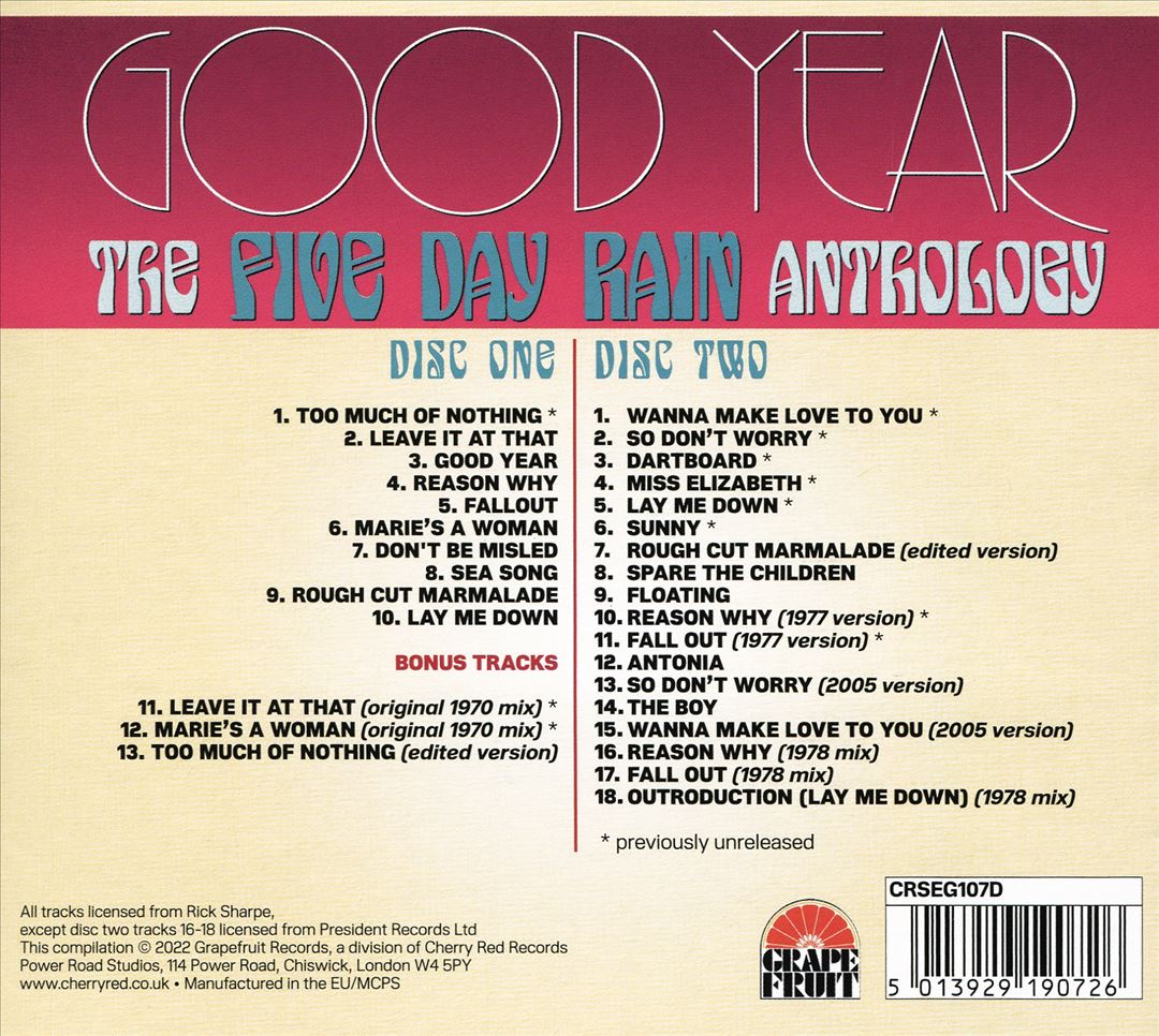 Good Year: The Five Day Rain Anthology cover art