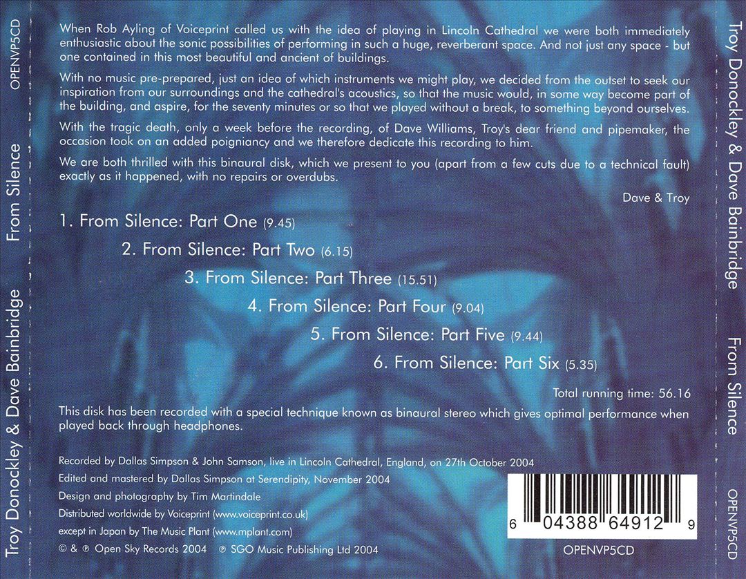 From Silence [CD] cover art