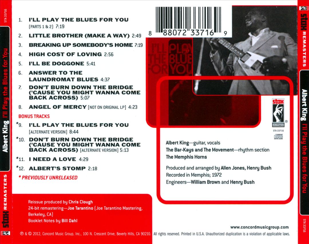 I'll Play the Blues for You [Remastered] cover art