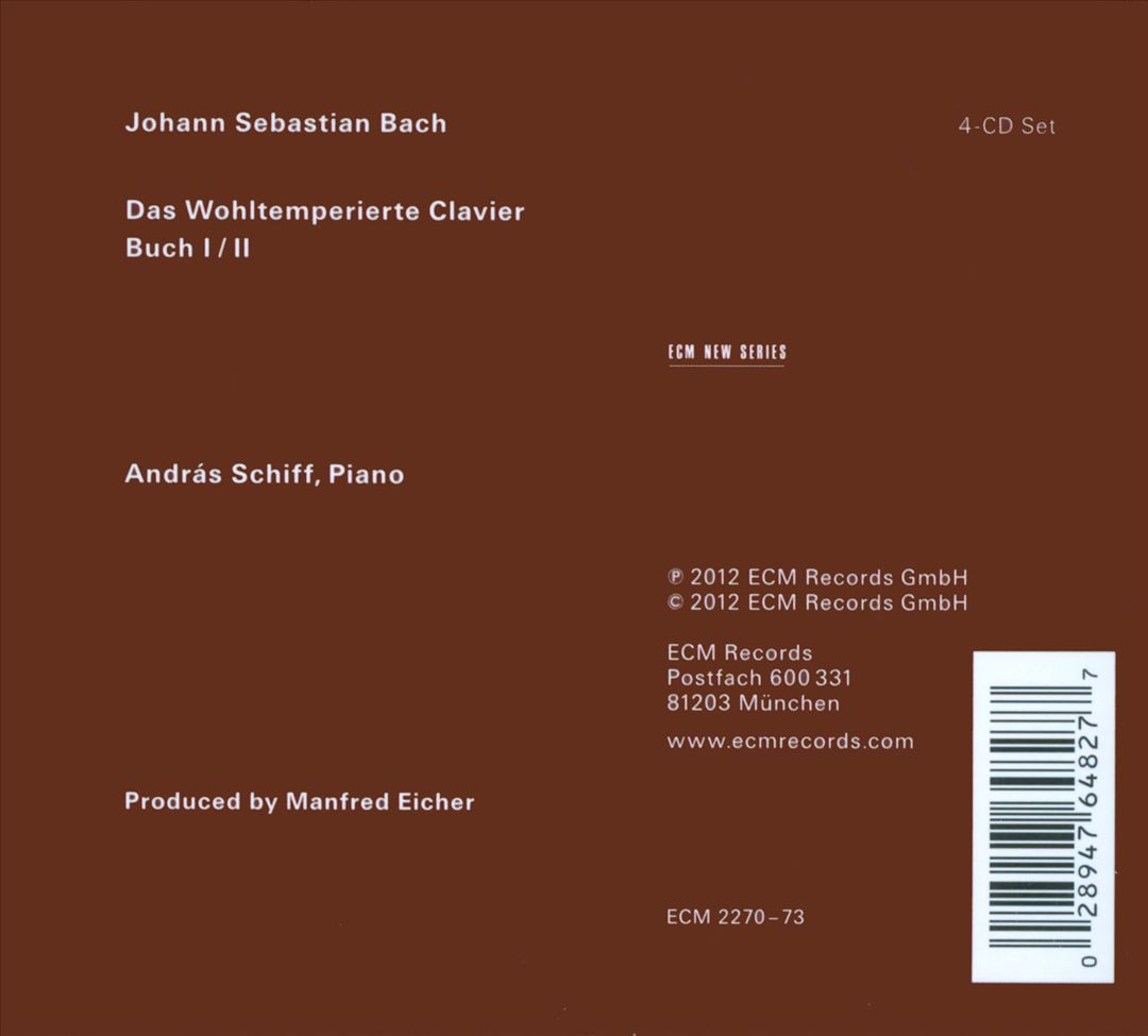 Bach: Das wohltemperierte Clavier cover art