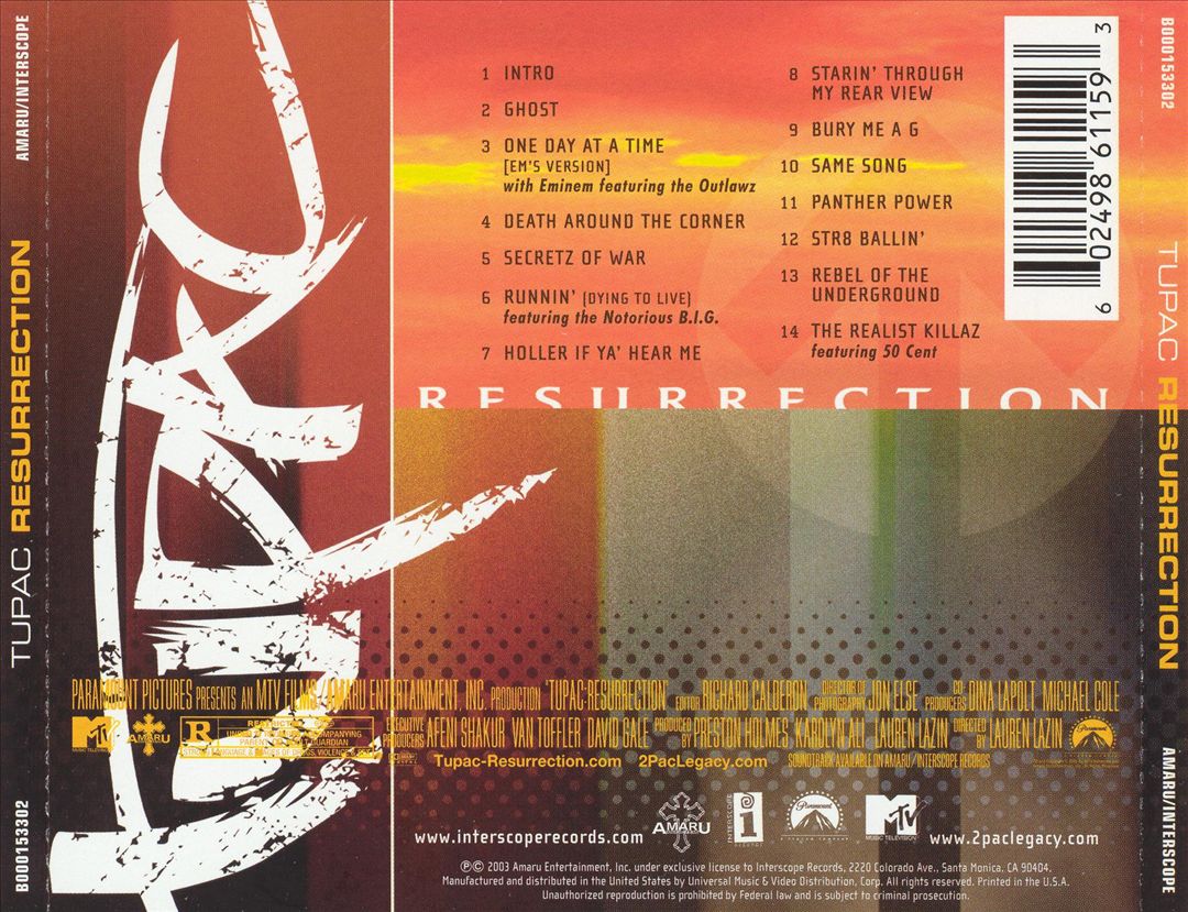 Tupac: Resurrection [Music From and Inspired By the Motion Picture] cover art