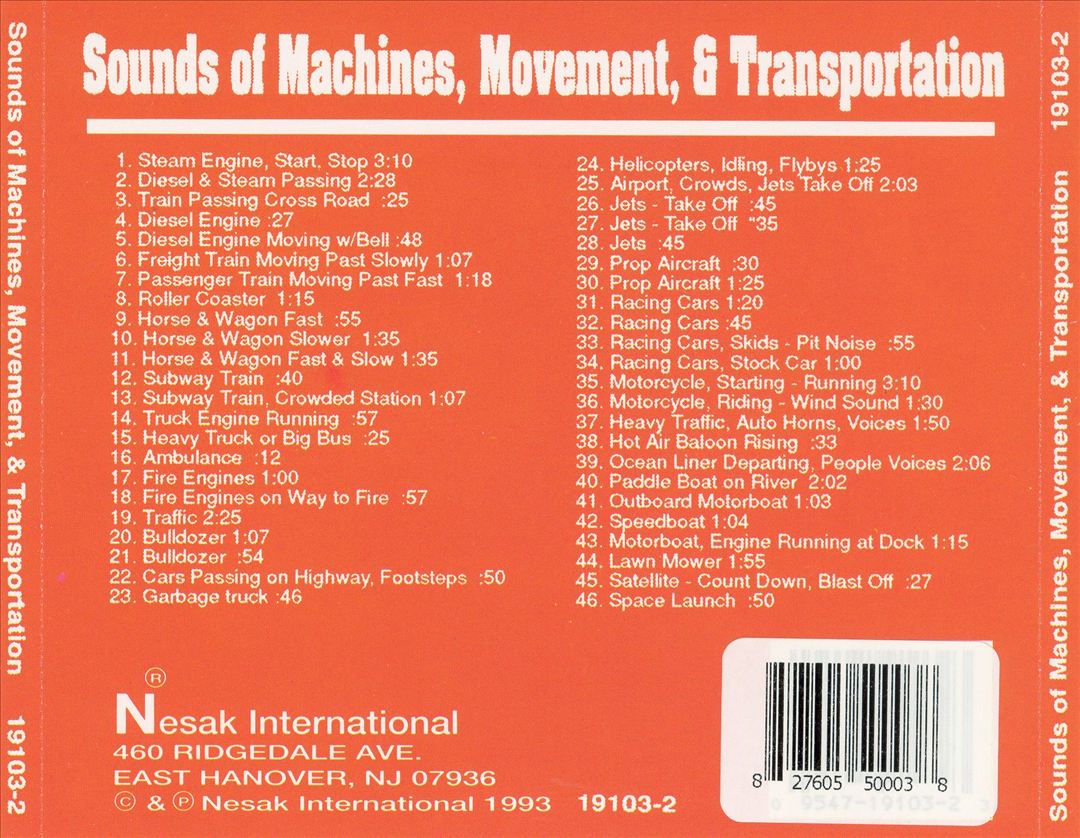 Sound Effects: Cars and Planes cover art