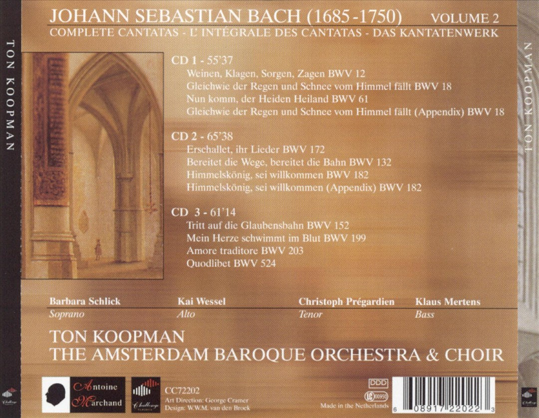 J.S. Bach: Cantatas, Vol. 2 cover art