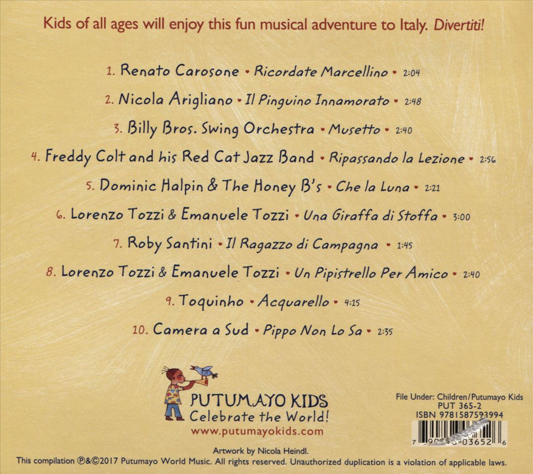 Putumayo Kids Presents: Italian Playground cover art