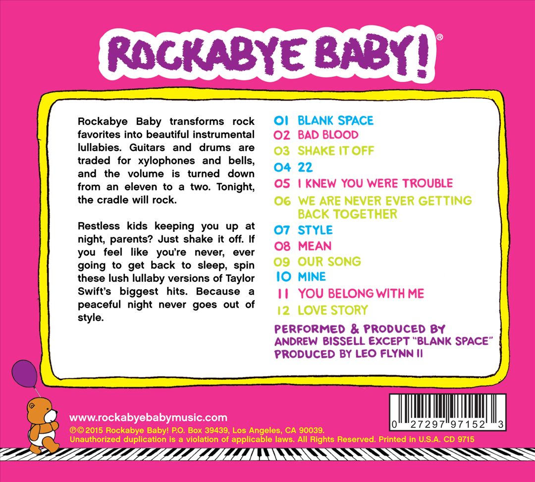 Lullaby Renditions of Taylor Swift cover art