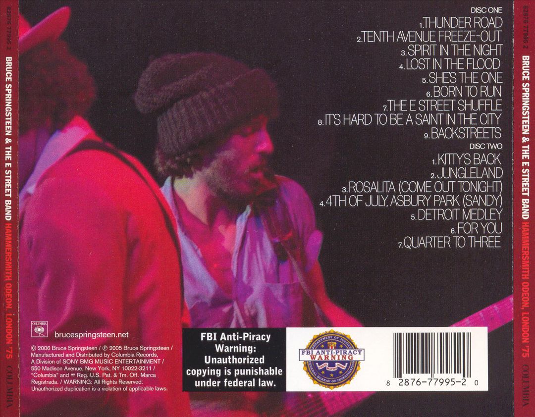 Hammersmith Odeon, London '75 cover art