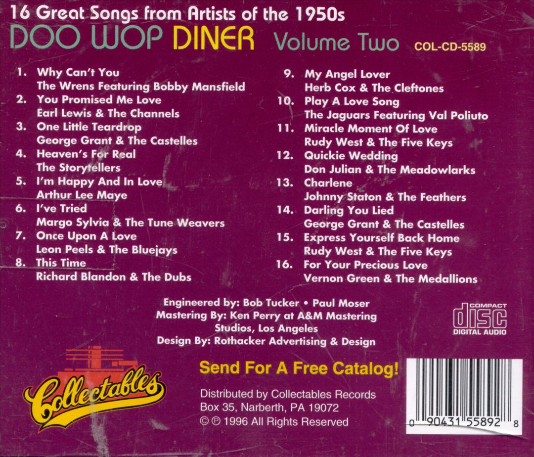 Doo Wop Diner, Vol. 2 [Collectables] cover art