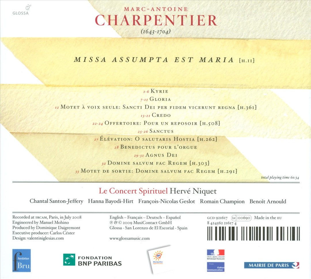 Charpentier: Missa Assumpta est Maria cover art