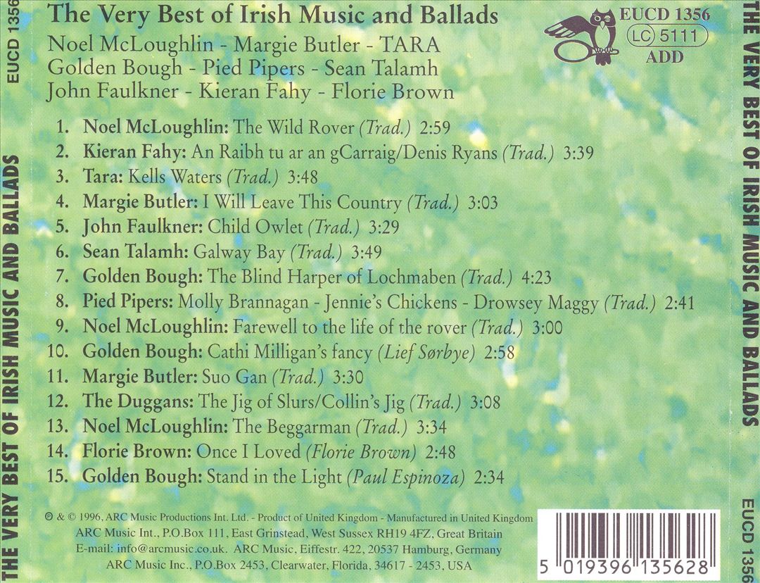 Very Best of Irish Music & Ballads cover art
