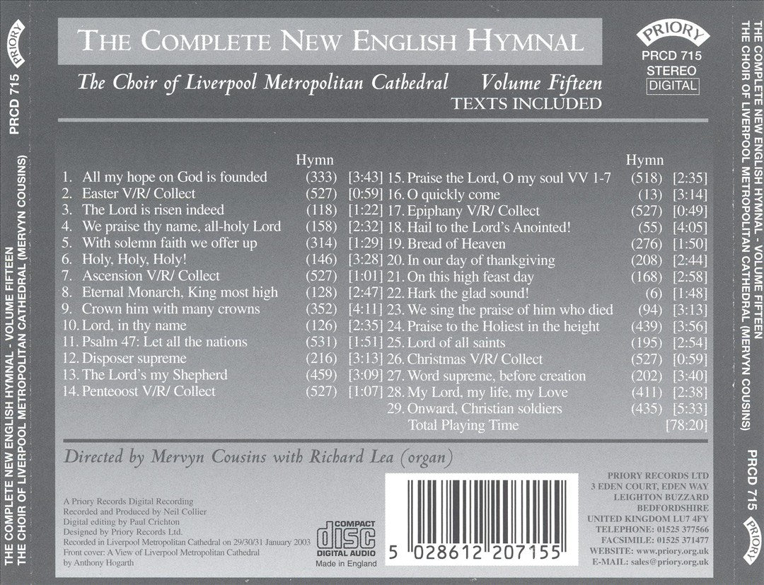 Complete New English Hymnal, Vol. 15 cover art