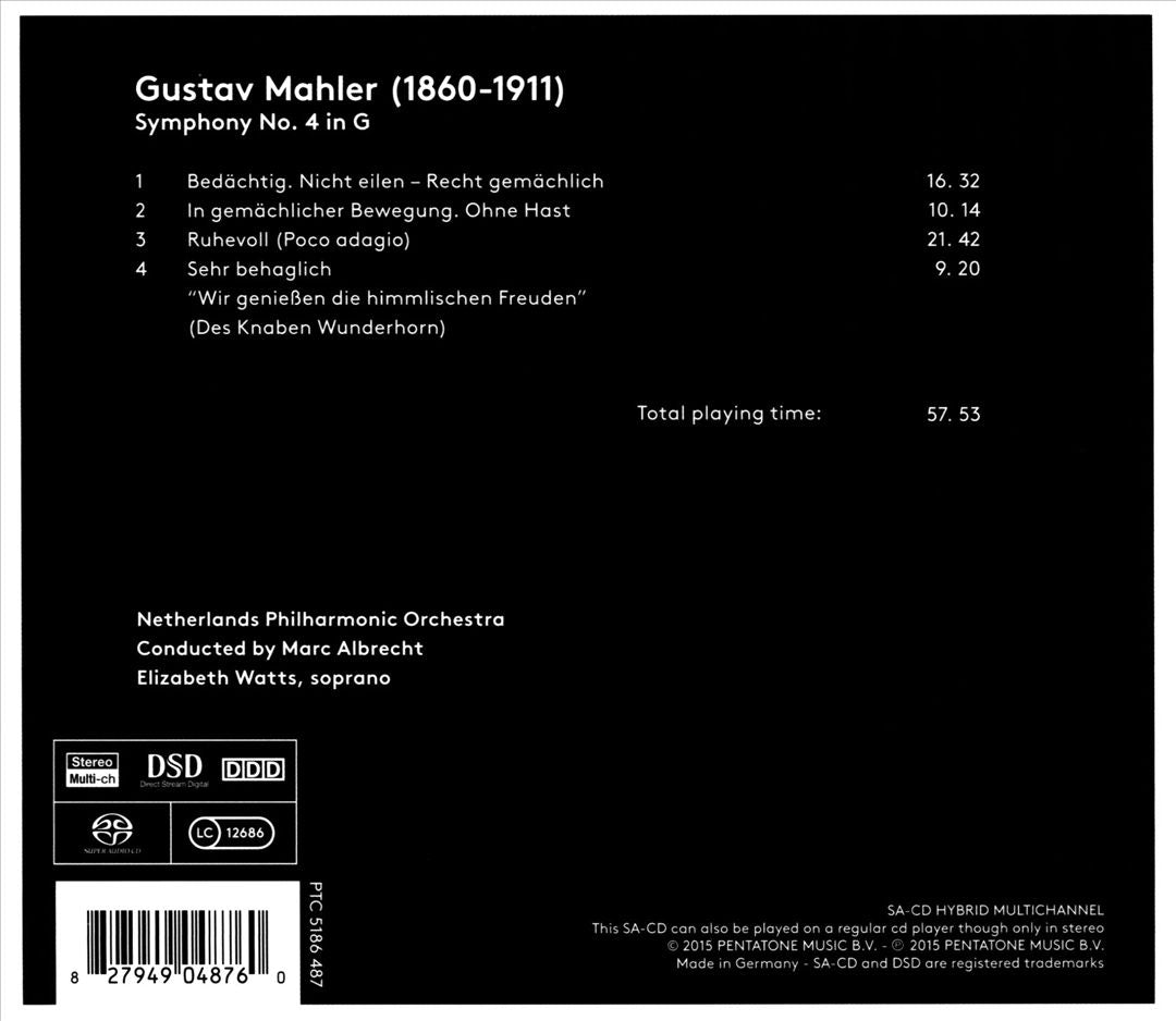 Gustav Mahler: Symphony No. 4 cover art