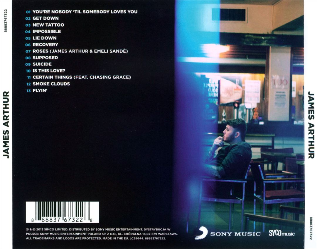 James Arthur cover art