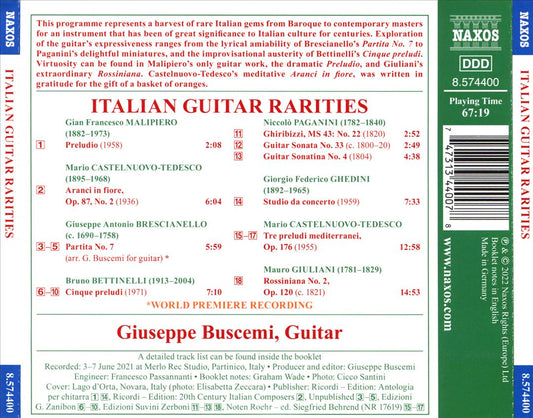 Italian Guitar Rarities cover art