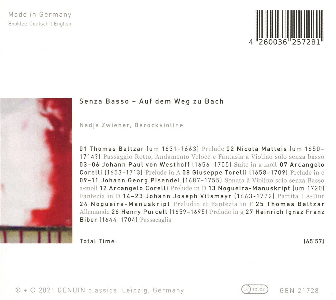 Senza Basso: Auf dem Weg zu Bach cover art