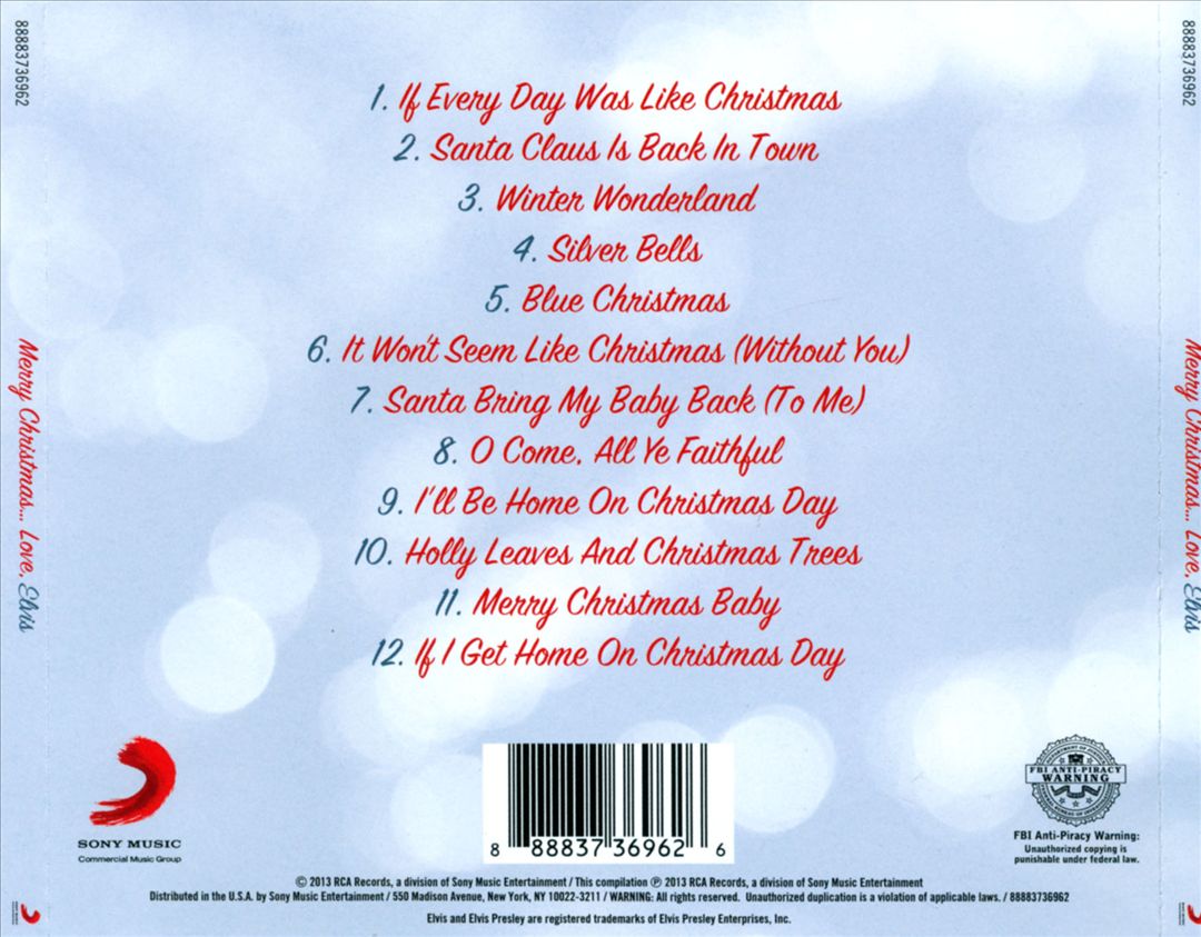 Merry Christmas...Love, Elvis cover art