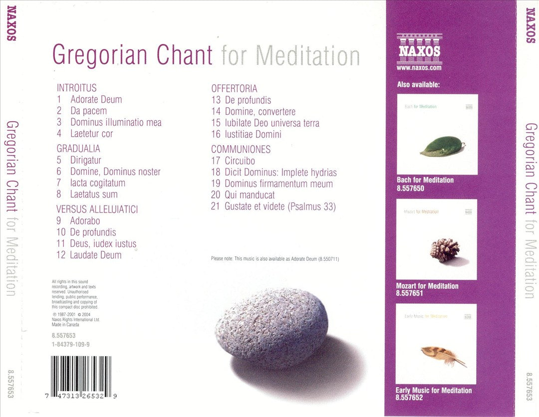 Gregorian Chant for Meditation cover art