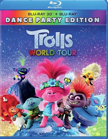 Trolls: World Tour [3D] [Blu-ray] cover art