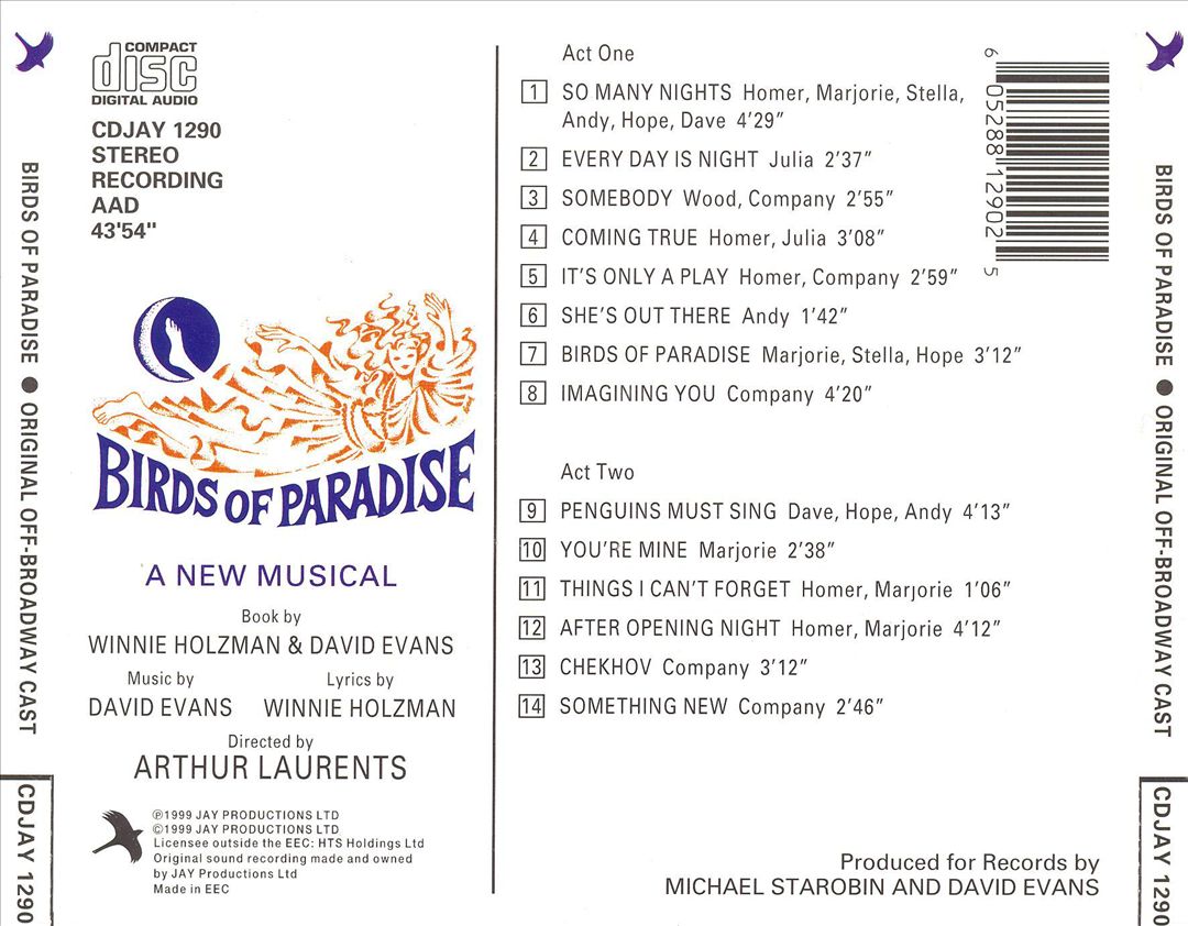 Birds of Paradise [Off Broadway Cast] cover art