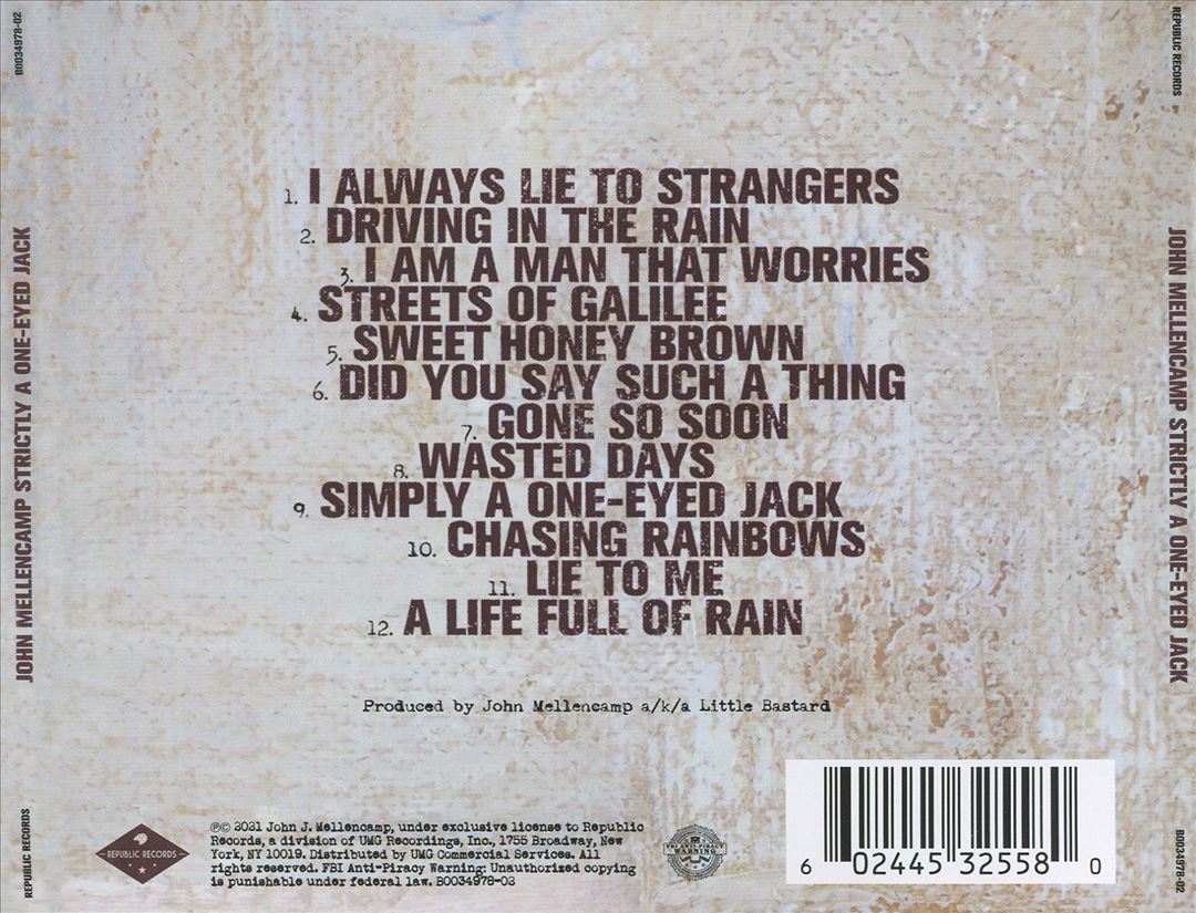 Strictly a One-Eyed Jack cover art