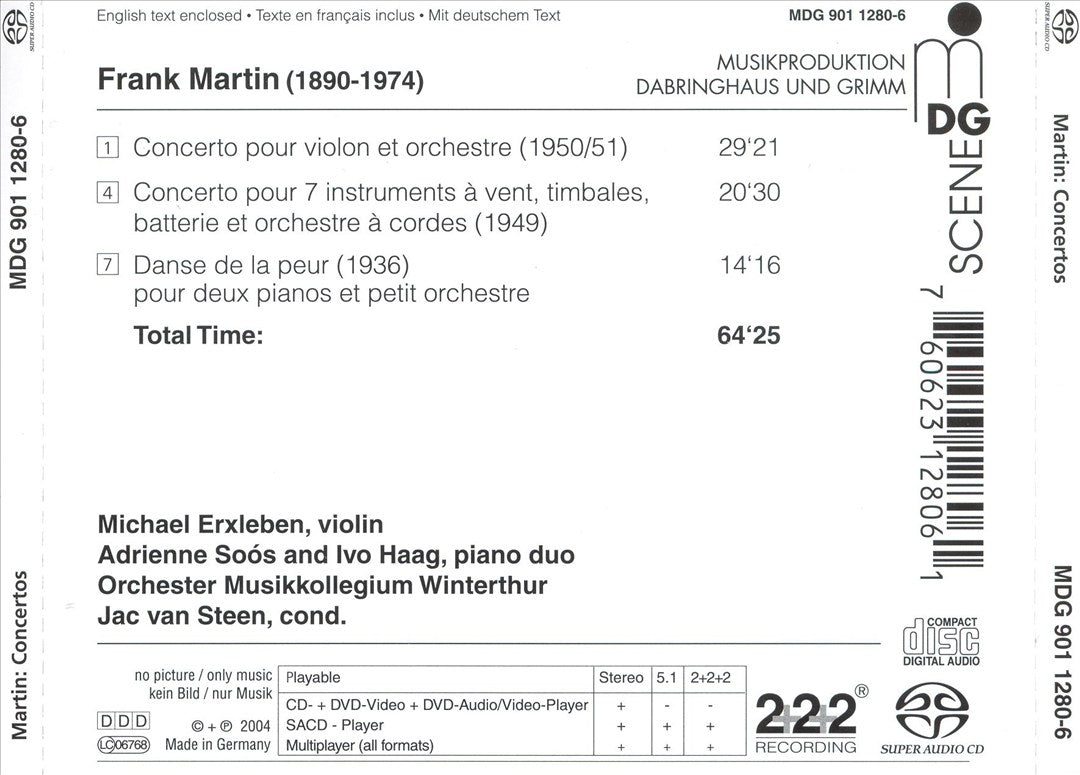 Frank Martin: Concertos cover art