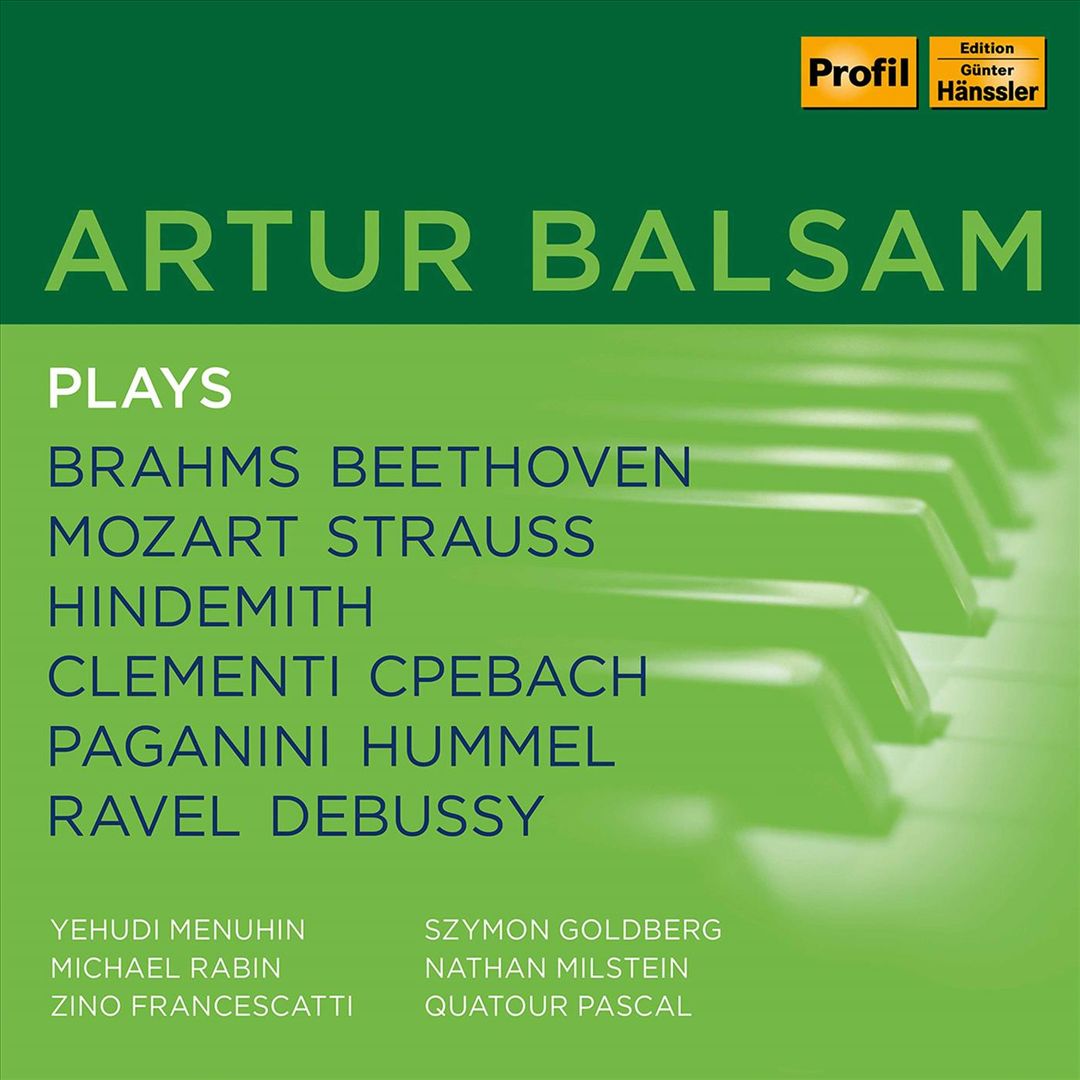 Artur Balsam Plays Brahms, Beethoven, Mozart, Strauss, Etc. cover art