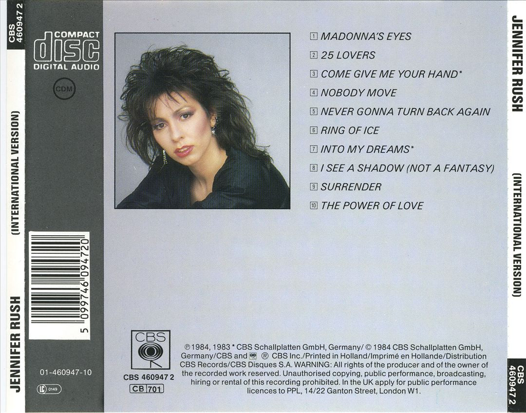 Jennifer Rush (International Version) cover art