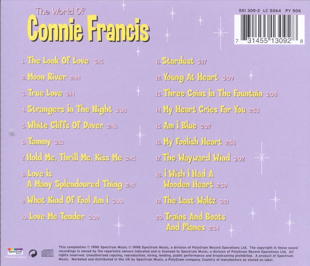 World of Connie Francis cover art