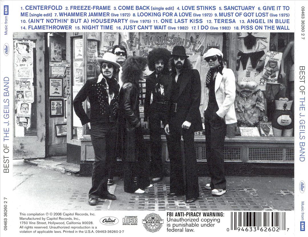 Best of the J. Geils Band [Capitol] cover art