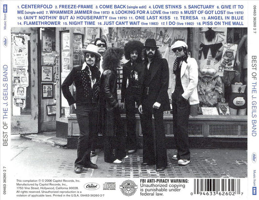 Best of the J. Geils Band [Capitol] cover art