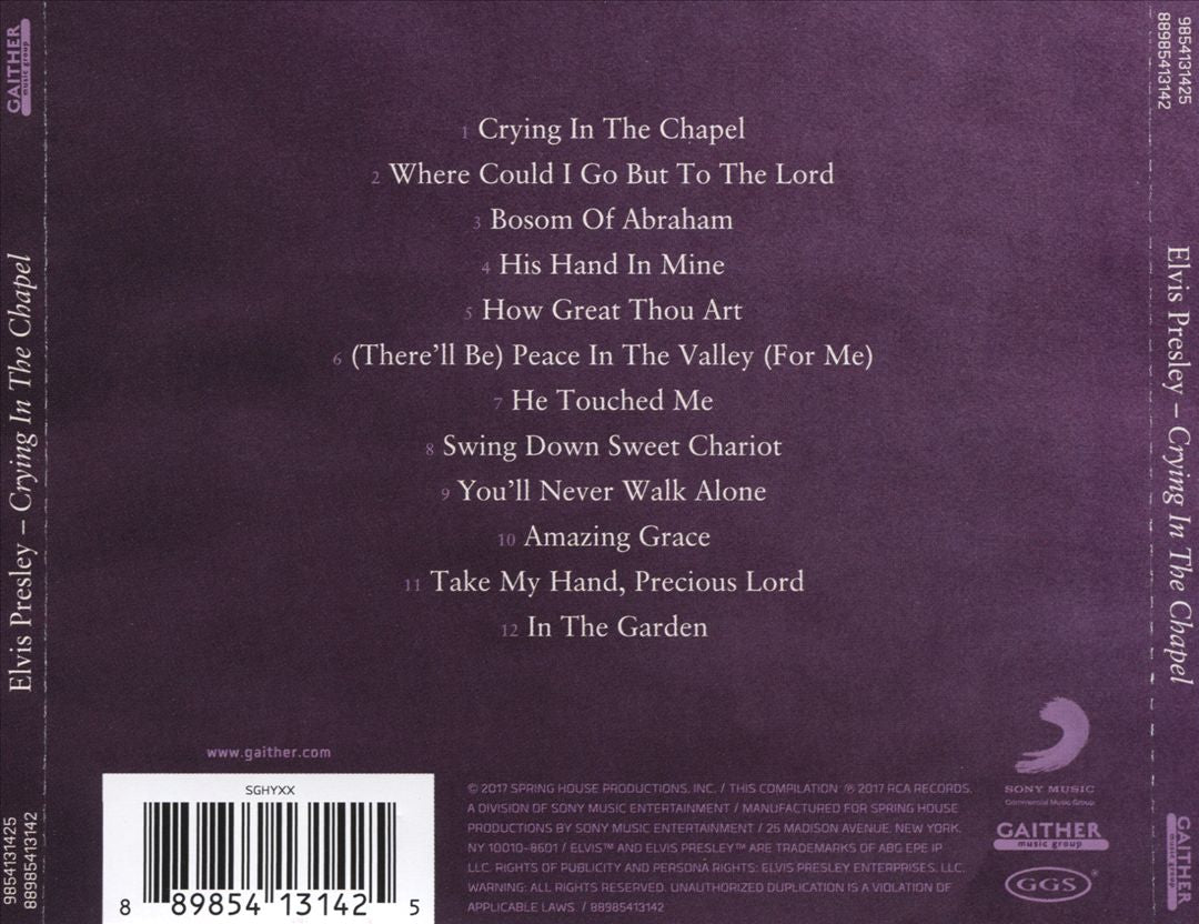 Crying in the Chapel cover art