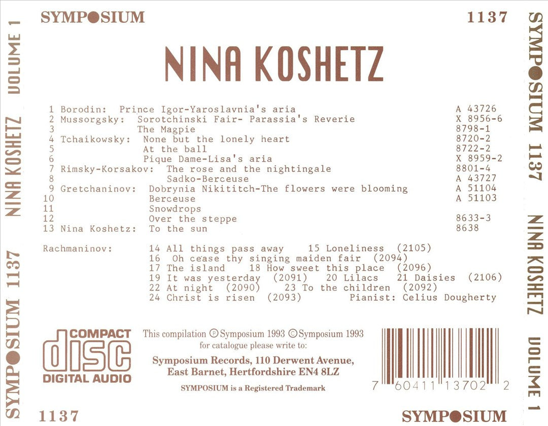 Nina Koshetz vol. 1 cover art