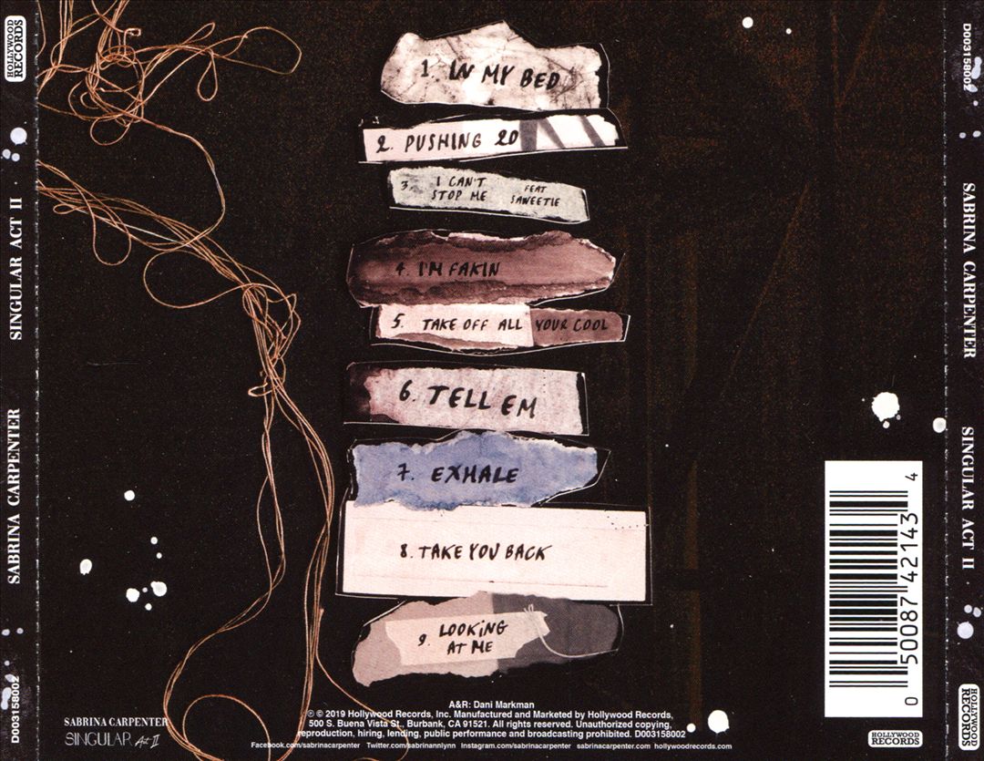 Singular: Act II cover art