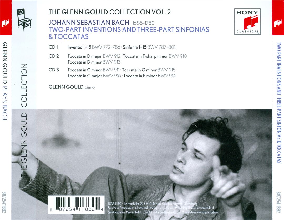 Glenn Gould Plays Bach: Two-Part Inventions; Three-Part Sinfonias; Toccatas cover art