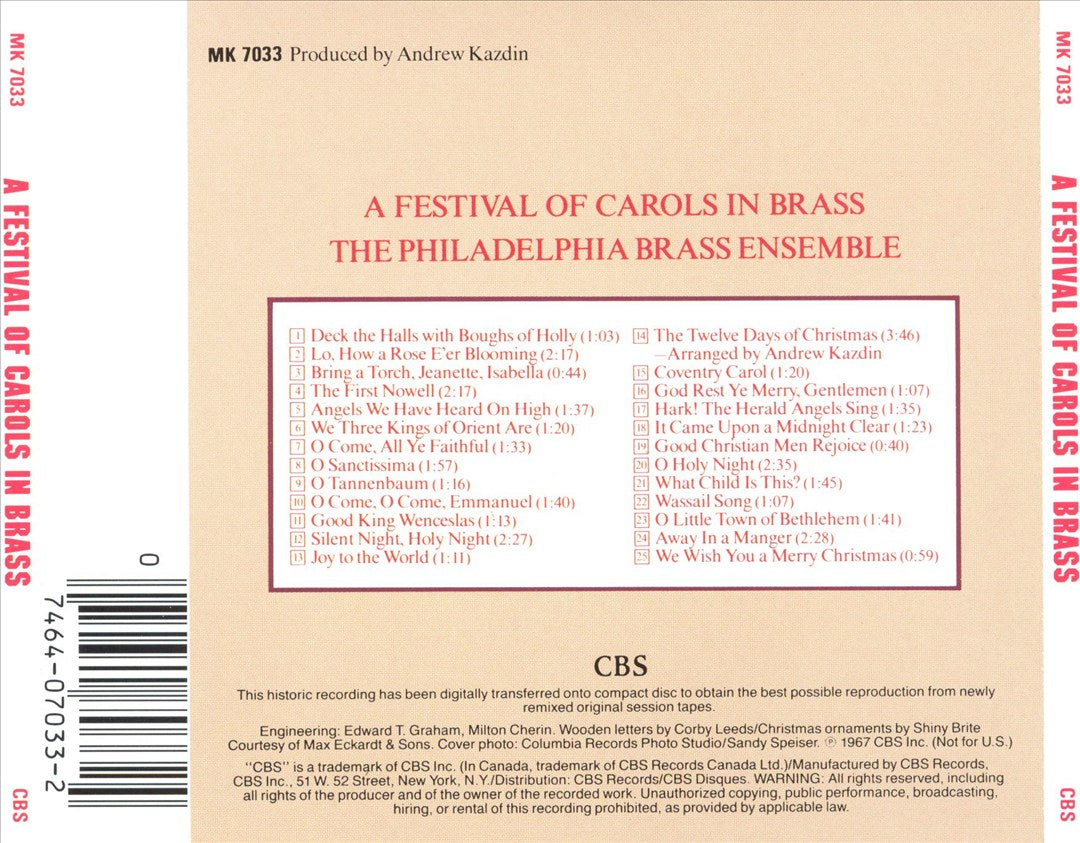 Festival of Carols in Brass cover art