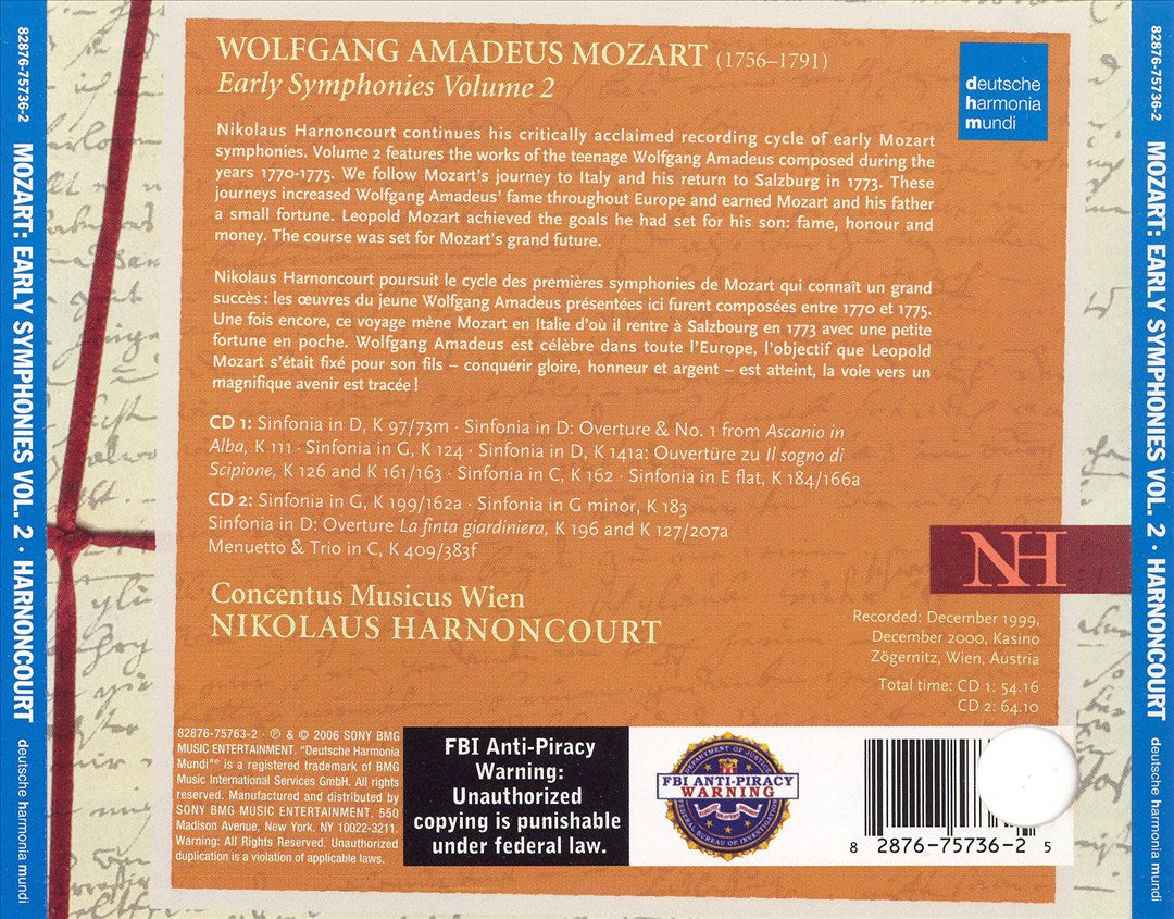 Mozart: Early Symphonies, Vol. 2 cover art