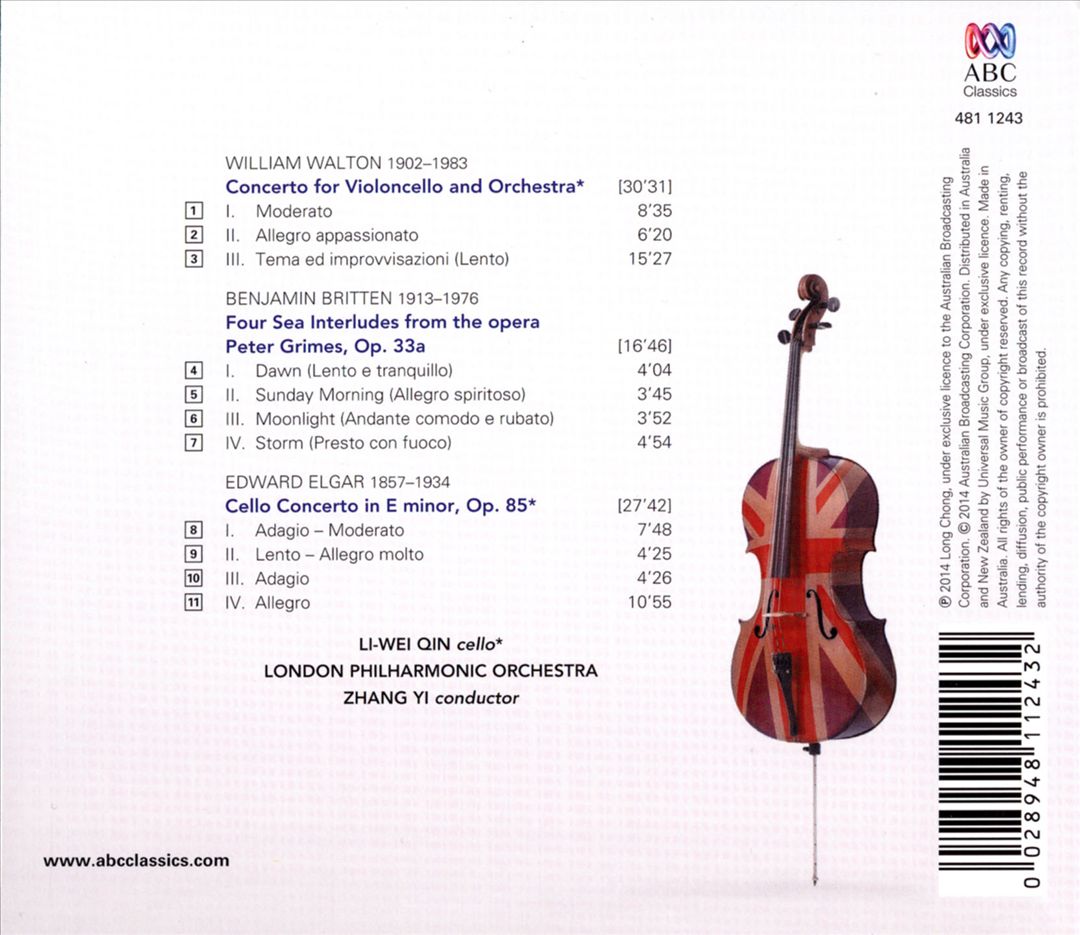 Elgar, Britten, Walton cover art