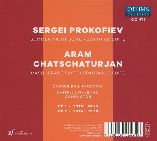S. Prokofiev: Summer Night Suite; Scythian Suite; A. Chatschaturjan: Masquerade Suite; Spartacus Sui cover art