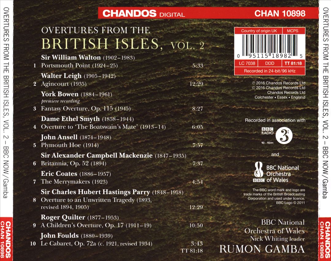 Overtures from the British Isles, Vol. 2 cover art