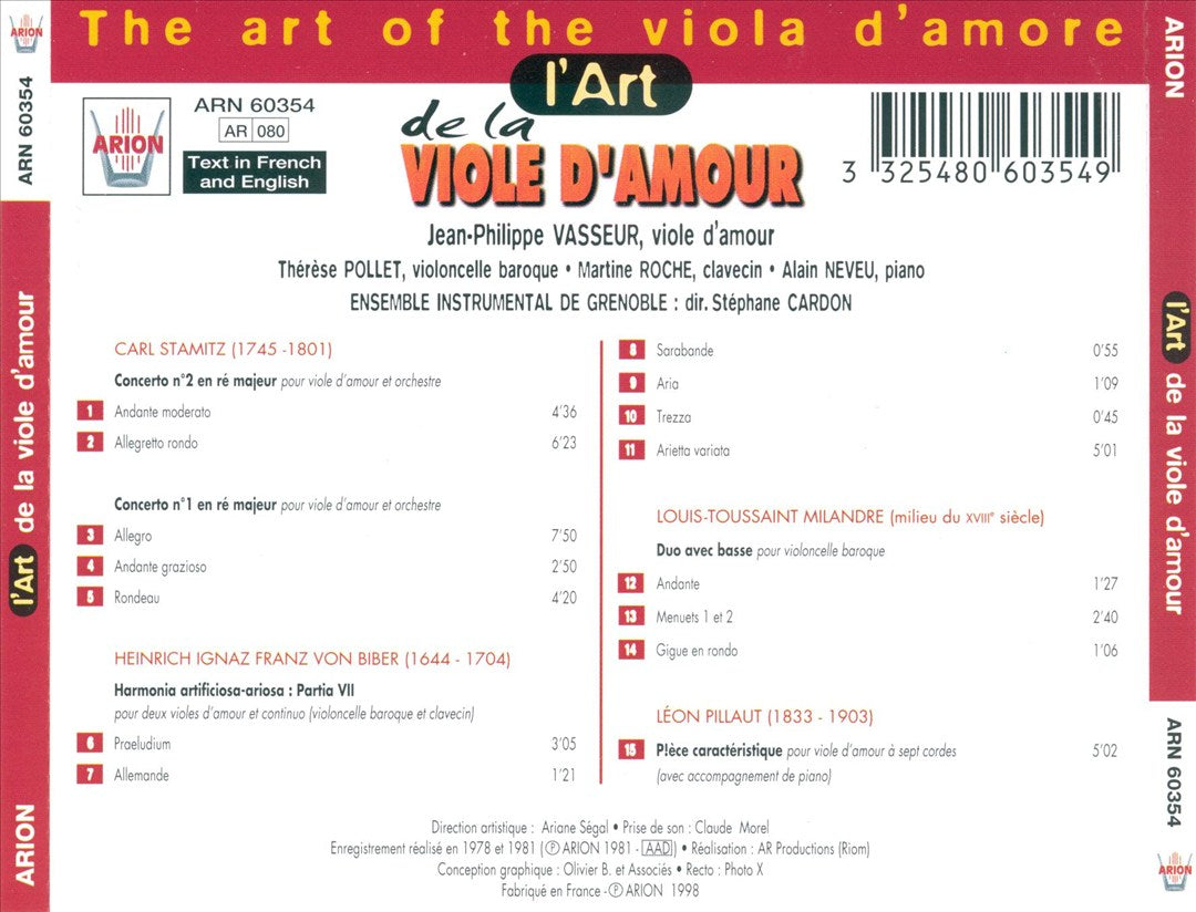 Art of the Viola d'Amore cover art