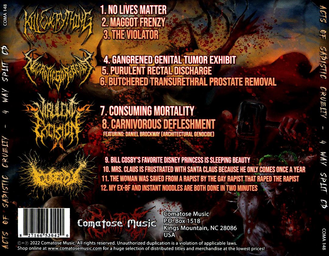 Acts of Sadistic Cruelty cover art