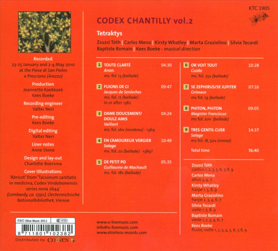 Codex Chantilly, Vol. 2 cover art