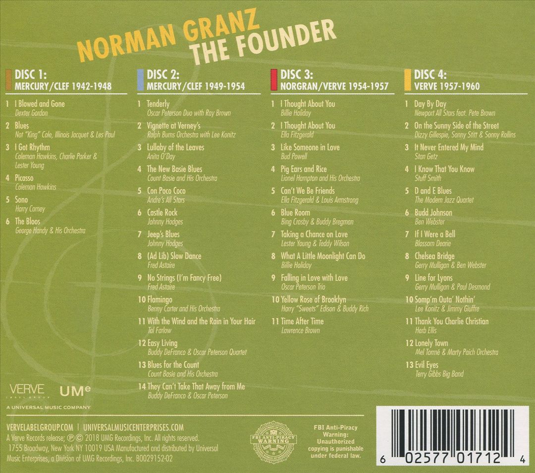 Norman Granz: The Founder cover art
